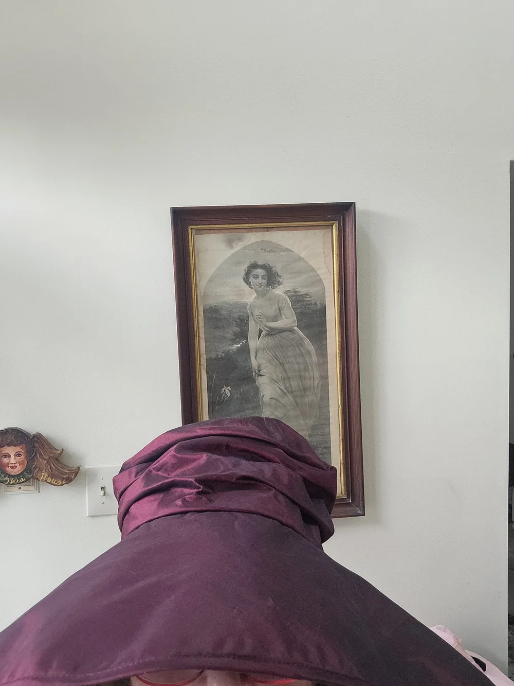 Wide Brim Jolie Burgundy With Black Lining Hat